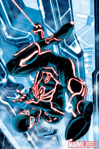 Illustration for article titled What if Iron Man, Captain America, and Thor starred in Tron?